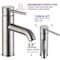 Anzzi Valle Single Hole Single Handle Bathroom Faucet in Brushed Nickel L-AZ107BN - alternate 2